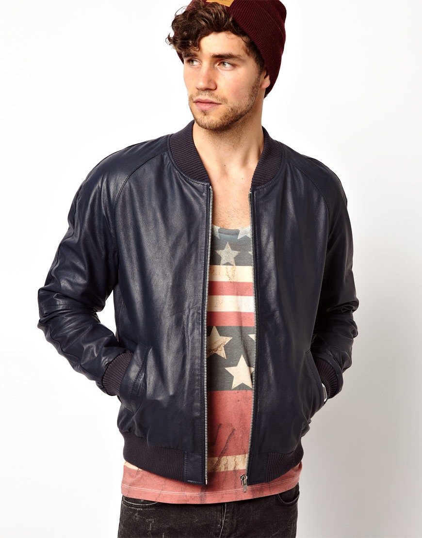 asos mens leather jacket review