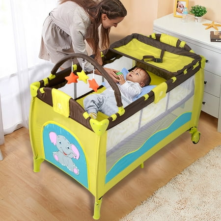 childcare trinity 3 in 1 travel cot review